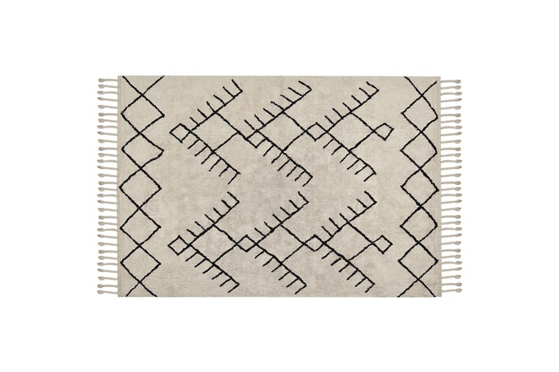 Erler Bomullsmatta 160x230 cm - Beige - Textil & mattor - Mattor - Modern matta - Bomullsmatta