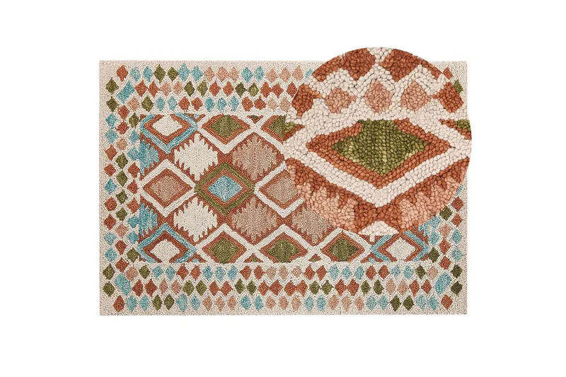 Ermenek Ullmatta 160x230 cm - Beige - Textil & mattor - Mattor - Modern matta - Ullmatta