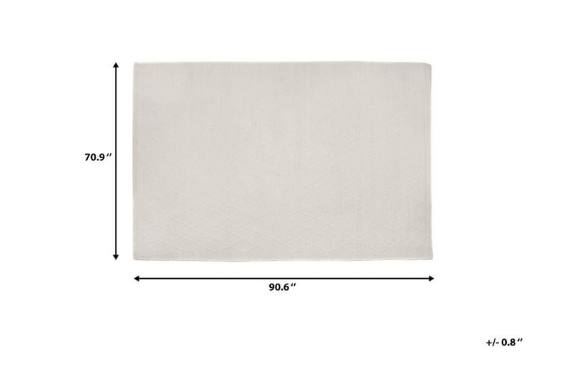 Erzin Matta 160x230 cm - Vit - Textil & mattor - Mattor - Modern matta - Ullmatta