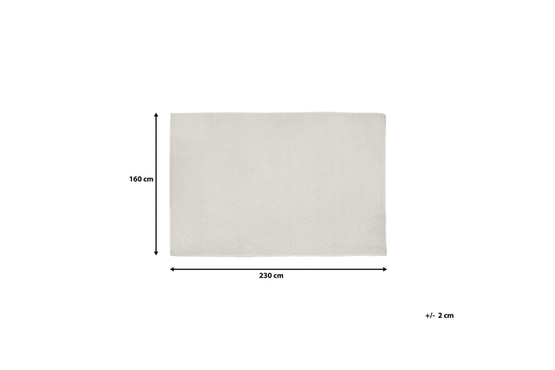 Erzin Matta 160x230 cm - Vit - Textil & mattor - Mattor - Modern matta - Ullmatta