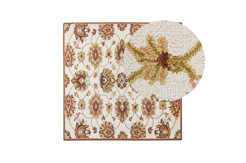 Ezine Ryamatta 200x200 cm - Beige - Textil & mattor - Mattor - Modern matta - Ullmatta