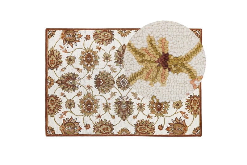 Ezine Ullmatta 140x200 cm - Beige - Textil & mattor - Mattor - Modern matta - Ullmatta