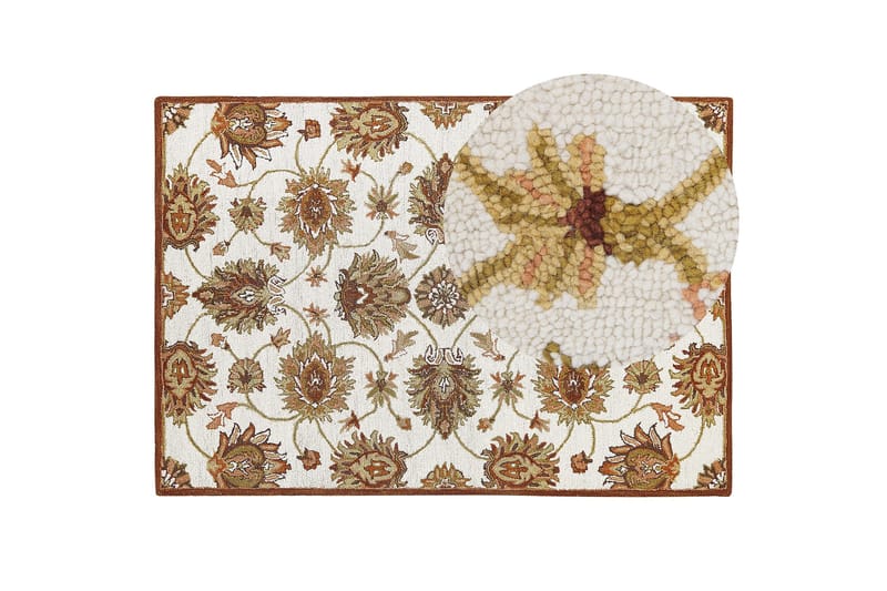 Ezine Ullmatta 160x230 cm - Beige - Textil & mattor - Mattor - Modern matta - Ullmatta