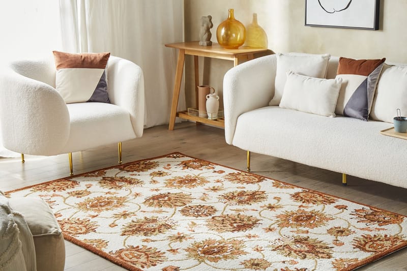 Ezine Ullmatta 160x230 cm - Beige - Textil & mattor - Mattor - Modern matta - Ullmatta
