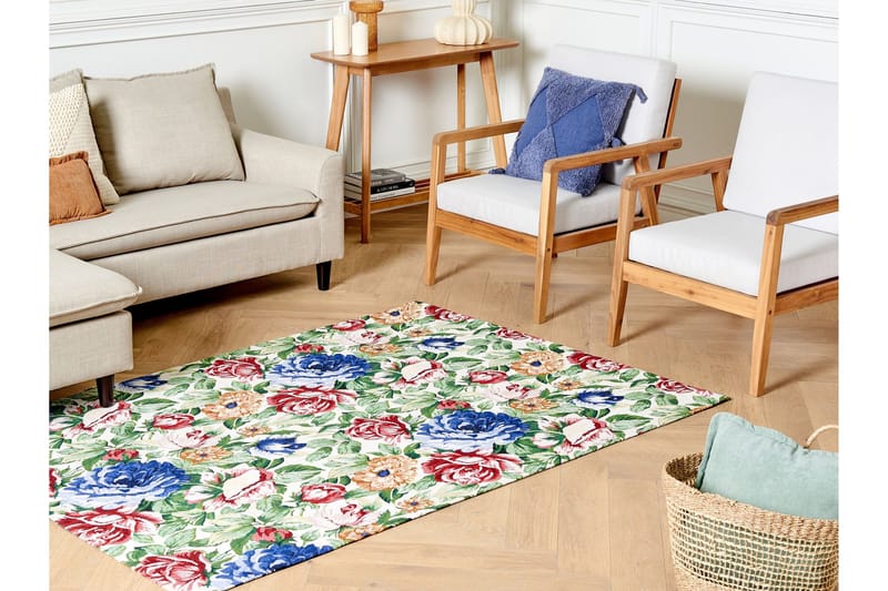 Farwan Bomullsmatta 140x200 cm - Grön - Textil & mattor - Mattor - Modern matta - Bomullsmatta