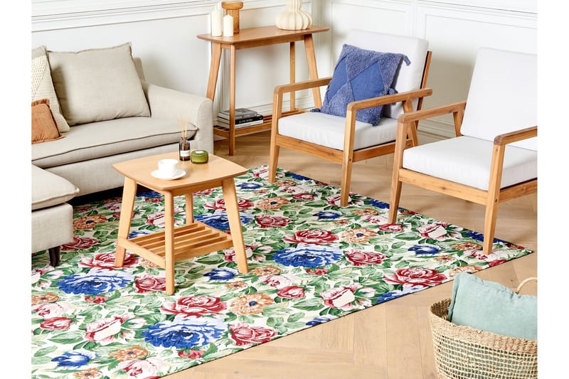 Farwan Bomullsmatta 200x300 cm - Grön - Textil & mattor - Mattor - Modern matta - Bomullsmatta