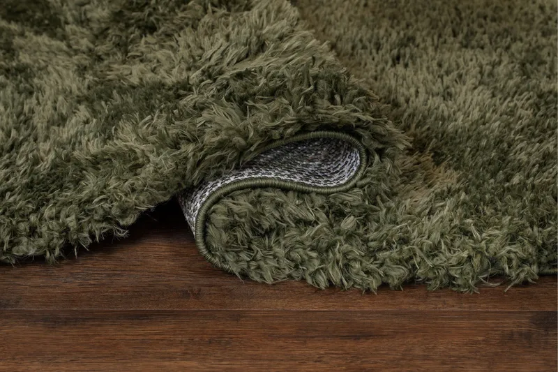 Floki Ryamatta 80x150 cm Rektangulär - Smaragdgrön - Textil & mattor - Mattor - Modern matta - Ryamatta & luggmatta