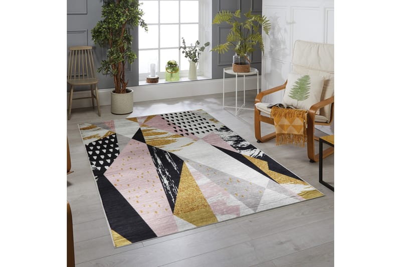 Alciena Matta 120x180 cm - Flerfärgad - Textil & mattor - Mattor - Modern matta - Friezematta