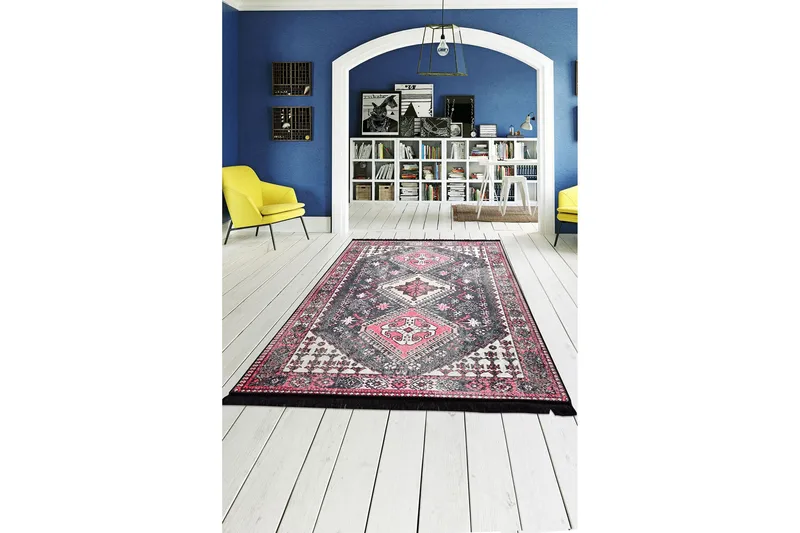 Alverdine Matta 140x190 cm - Flerfärgad/Sammet - Textil & mattor - Mattor - Modern matta - Friezematta