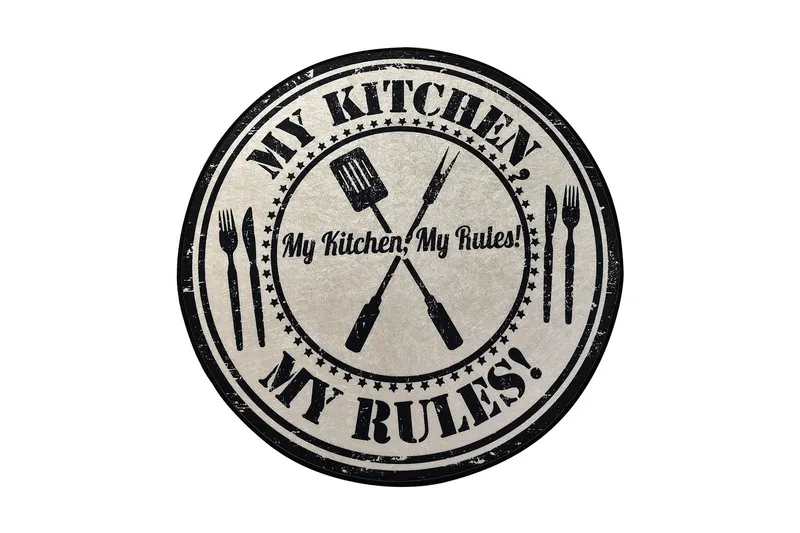 Annchen Matta Rund 140 cm, Flerfärgad/Sammet