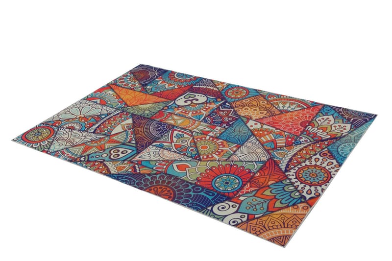Aremana Matta 100x200 cm - Flerfärgad - Textil & mattor - Mattor - Modern matta - Friezematta