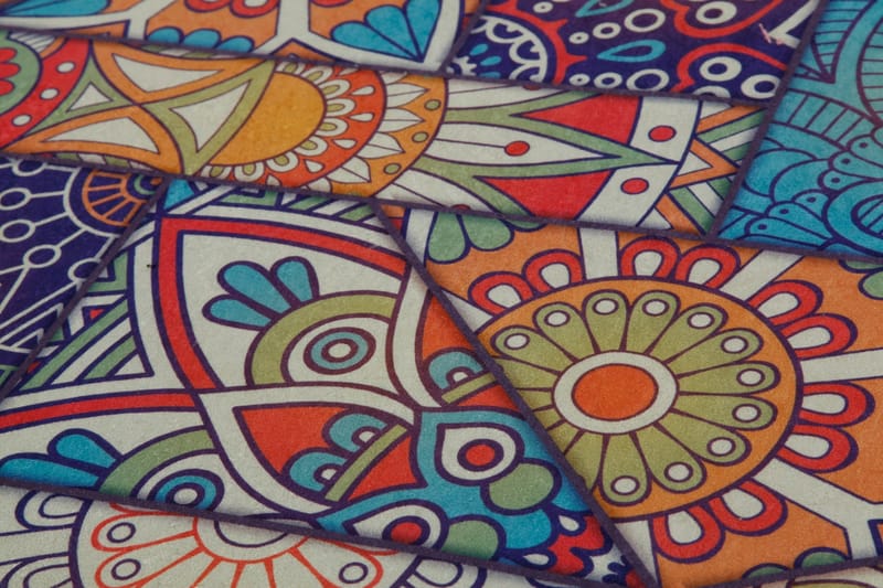 Aremana Matta 100x200 cm - Flerfärgad - Textil & mattor - Mattor - Modern matta - Friezematta