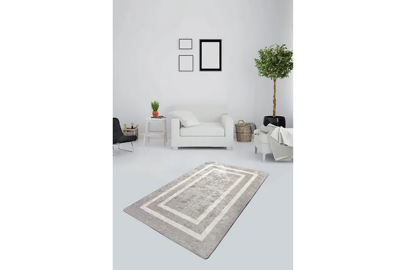 Argentu Matta 100x200 cm - Flerfärgad/Sammet - Textil & mattor - Mattor - Modern matta - Friezematta