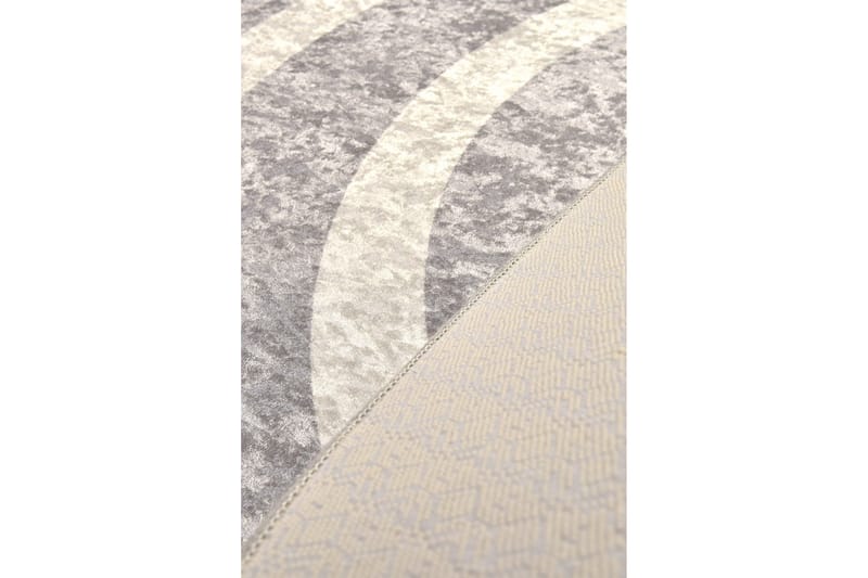 Argentu Matta Rund 100 cm - Silver/Sammet - Textil & mattor - Mattor - Modern matta - Friezematta