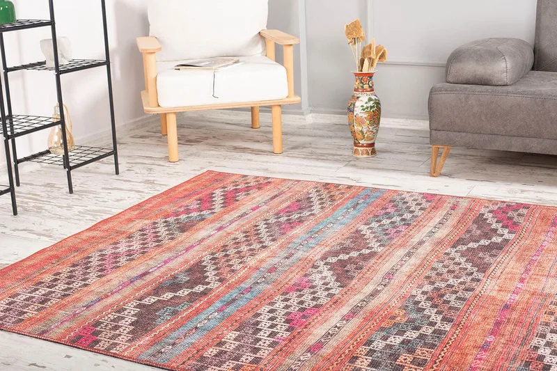 Artloop Matta 140x190 cm - Multifärgad - Textil & mattor - Mattor - Modern matta - Friezematta