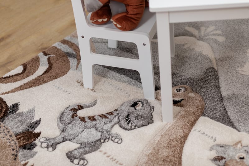 Atlas Jurassic Wiltonmatta 120x170 cm - Grå/Natur - Textil & mattor - Mattor - Modern matta - Friezematta