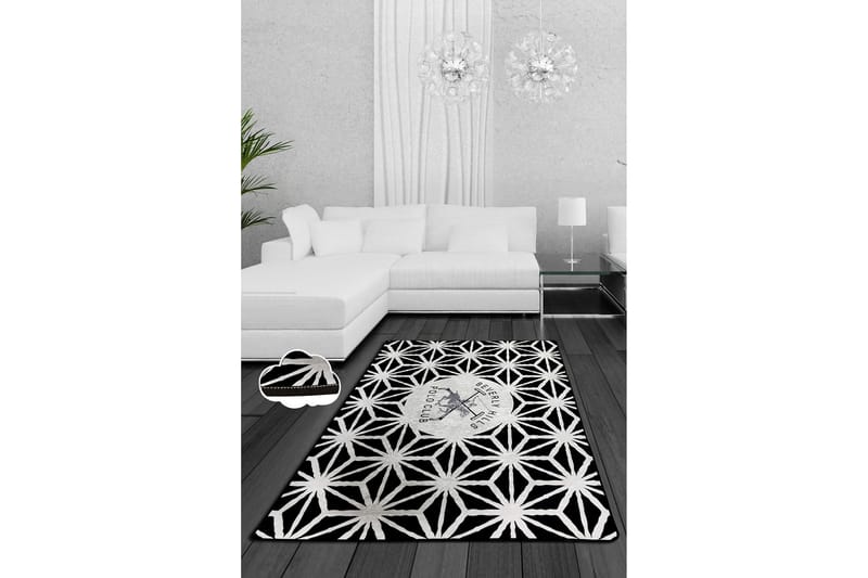 Beverly Hills Polo Club Matta 120x180 cm, Svart/Ecru