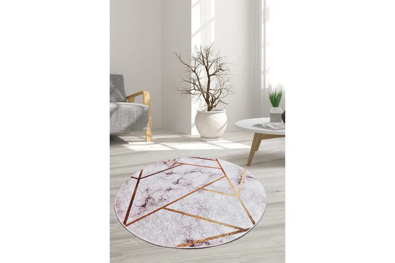 Chilai Matta 120 cm Rund, Multifärgad