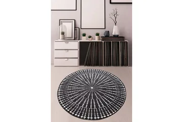 Chilai Matta 120 cm Rund - Svart/Vit - Textil & mattor - Mattor - Modern matta - Friezematta