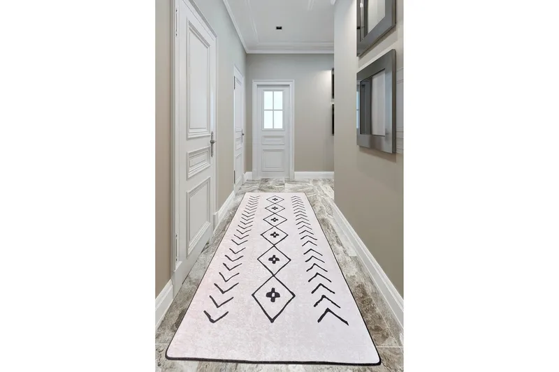 Chilai Matta 120x200 cm, Ecru/Svart