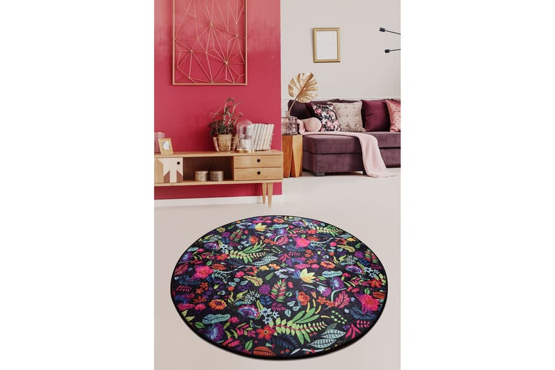 Chilai Matta 140 cm Rund - Multifärgad - Textil & mattor - Mattor - Modern matta - Friezematta
