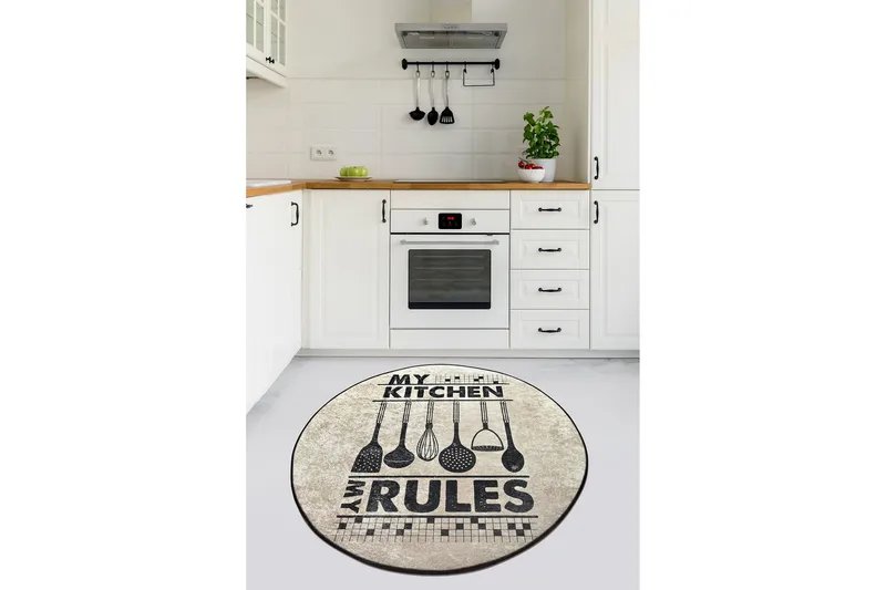 Chilai Matta 140 cm Rund - Multifärgad - Textil & mattor - Mattor - Modern matta - Friezematta