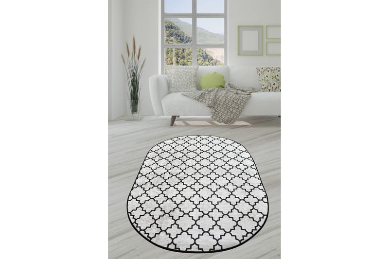 Chilai Matta 140x190 cm - Svart/Vit - Textil & mattor - Mattor - Modern matta - Friezematta