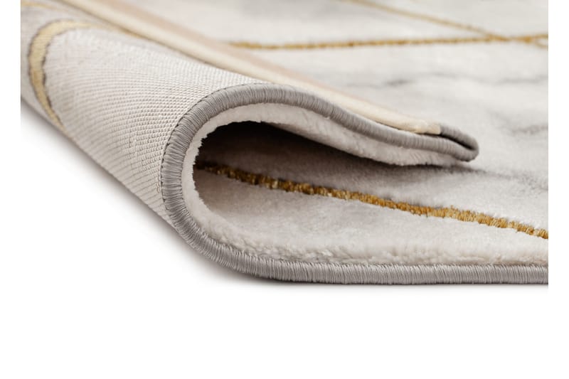 Diamond Romb Matta 133x190 cm - Guld - Textil & mattor - Mattor - Modern matta - Friezematta