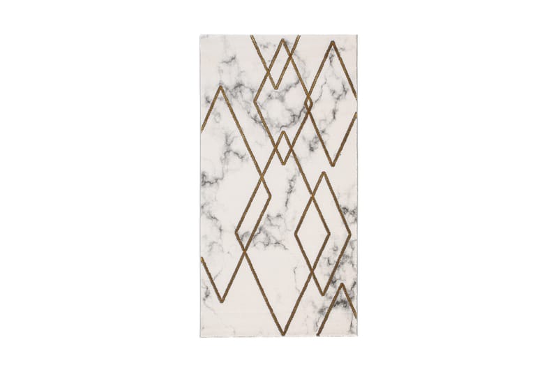 Diamond Romb Matta 80x150 cm - Guld - Textil & mattor - Mattor - Modern matta - Friezematta
