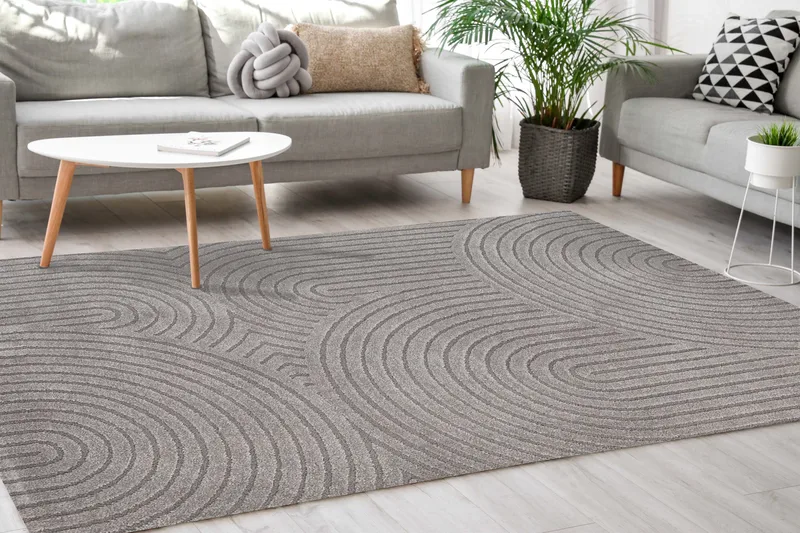 Genova Zen Wiltonmatta 200x290 cm - Grå - Textil & mattor - Mattor - Modern matta - Friezematta