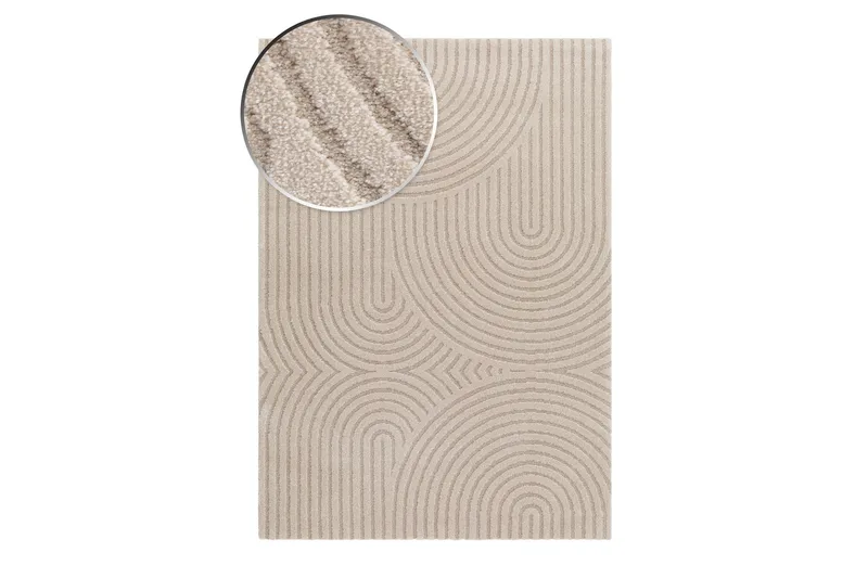 Genova Zen Wiltonmatta 200x290 cm Rektangulär - Linne - Textil & mattor - Mattor - Modern matta - Friezematta