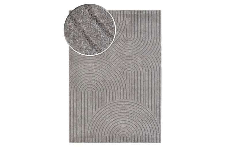 Genova Zen Wiltonmatta 240x340 cm - Grå - Textil & mattor - Mattor - Modern matta - Friezematta