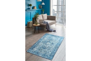 Hannabel Matta 120x180 cm - Blå/Sammet - Textil & mattor - Mattor - Modern matta - Friezematta