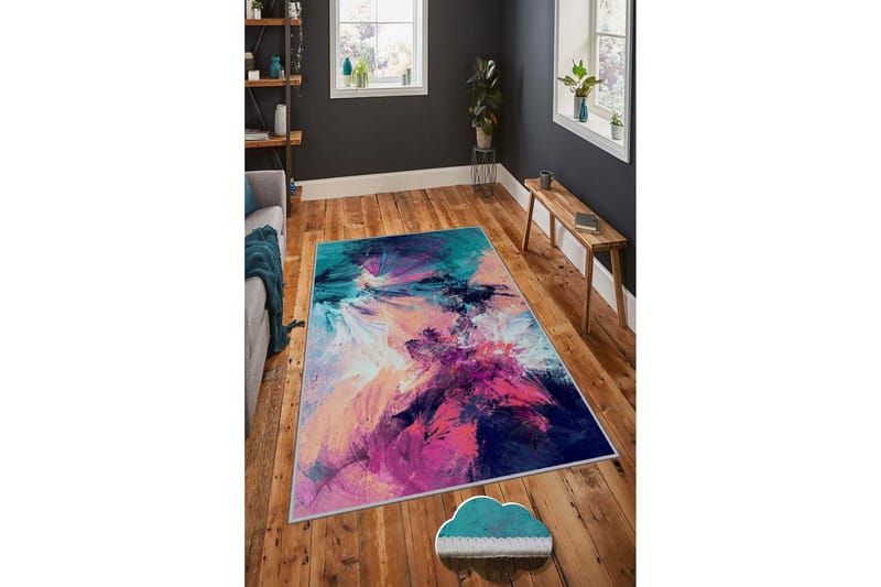Homefesto Matta 100x150 cm - Multifärgad - Textil & mattor - Mattor - Modern matta - Friezematta