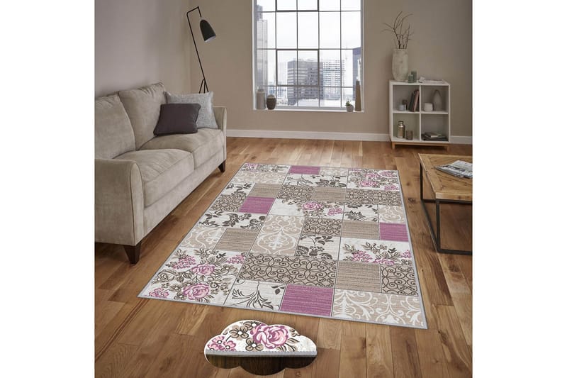 Homefesto Matta 100x150 cm - Multifärgad - Textil & mattor - Mattor - Modern matta - Friezematta