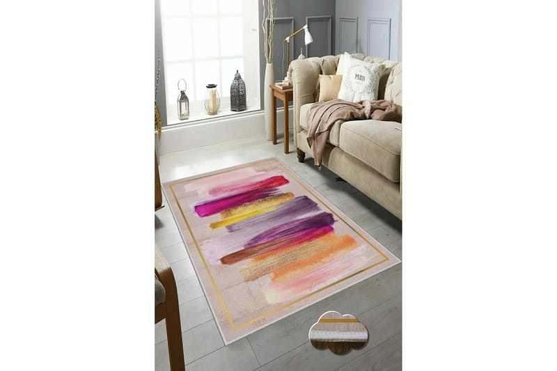 Homefesto Matta 100x200 cm - Multifärgad - Textil & mattor - Mattor - Modern matta - Friezematta