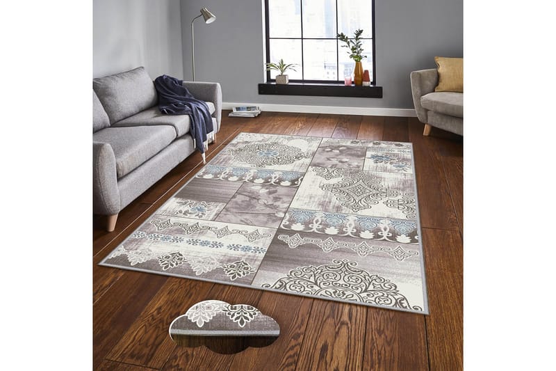 Homefesto Matta 100x200 cm - Multifärgad - Textil & mattor - Mattor - Modern matta - Friezematta