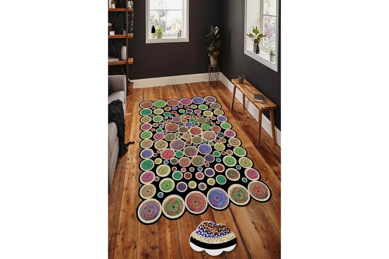 Homefesto Matta 100x300 cm - Multifärgad - Textil & mattor - Mattor - Modern matta - Friezematta