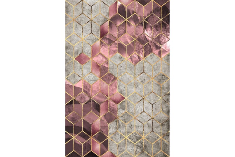 Homefesto Matta 100x300 cm - Multifärgad - Textil & mattor - Mattor - Modern matta - Friezematta