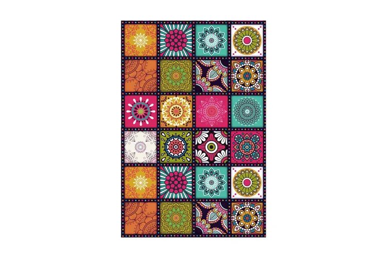 Homefesto Matta 100x300 cm, Multifärgad