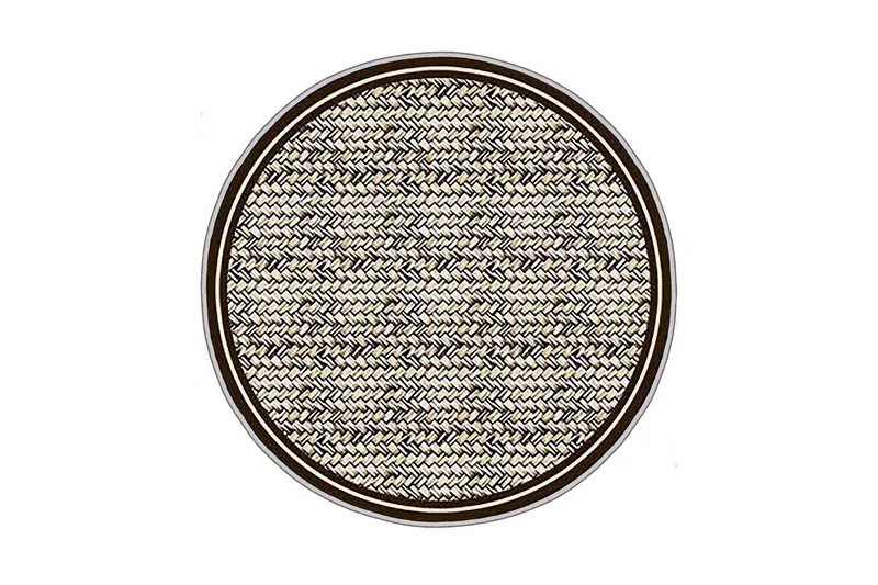 Homefesto Matta 110 cm Rund, Multifärgad