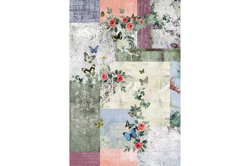 Homefesto Matta 140x220 cm - Multifärgad - Textil & mattor - Mattor - Modern matta - Friezematta