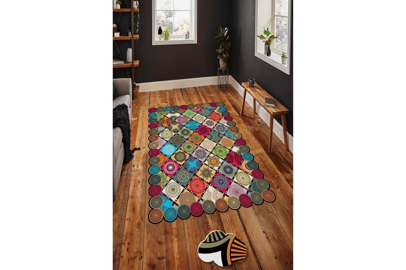 Homefesto Matta 140x220 cm - Multifärgad - Textil & mattor - Mattor - Modern matta - Friezematta