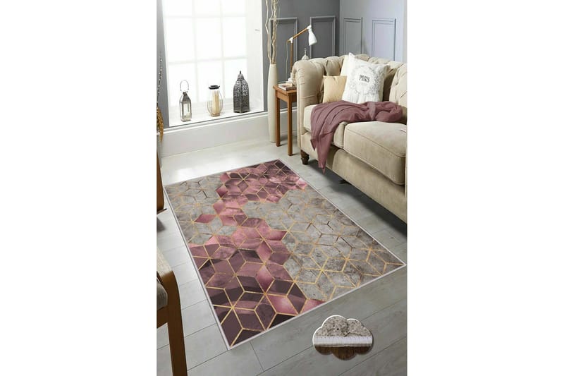 Homefesto Matta 140x220 cm - Multifärgad - Textil & mattor - Mattor - Modern matta - Friezematta