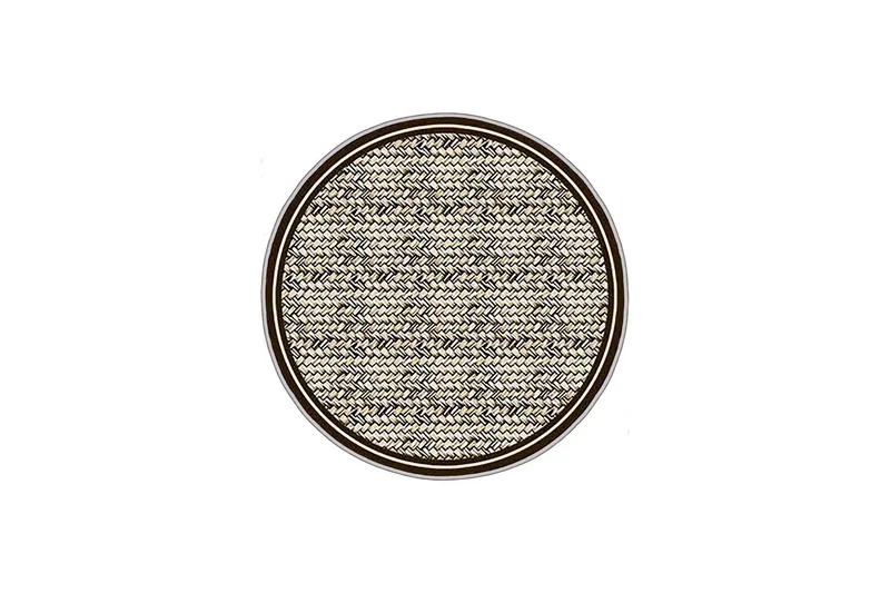 Homefesto Matta 70 cm Rund, Multifärgad