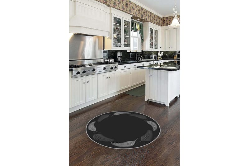 Homefesto Matta 90 cm Rund - Multifärgad - Textil & mattor - Mattor - Modern matta - Friezematta