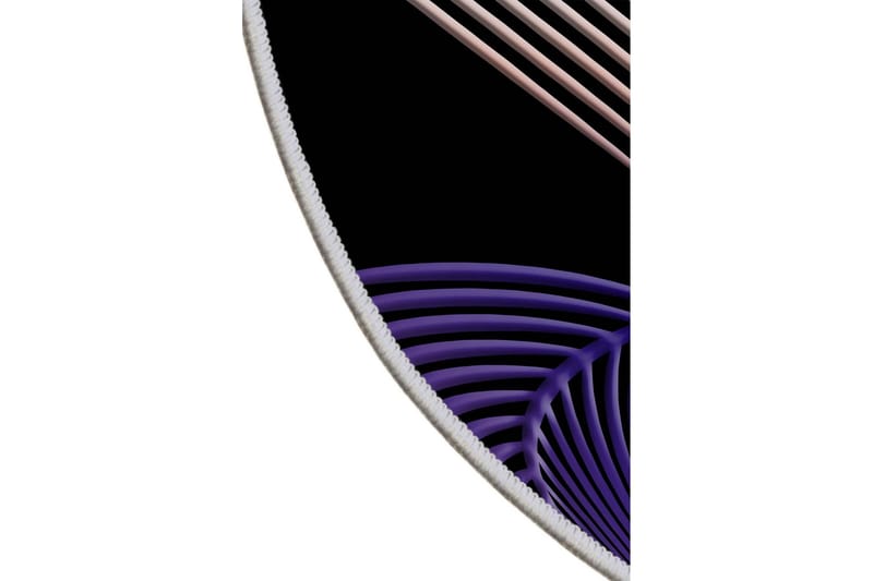 Homefesto Matta 90 cm Rund - Multifärgad - Textil & mattor - Mattor - Modern matta - Friezematta