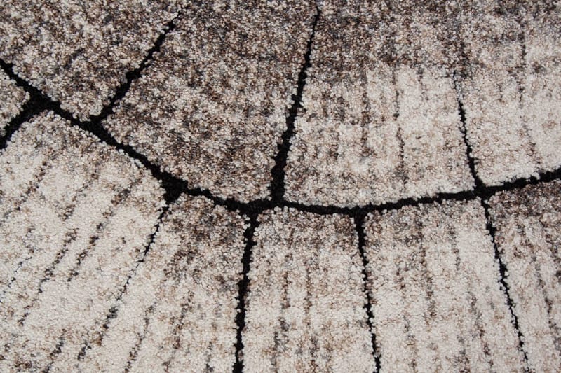 Ibiza Matta Rund 120 Tree - Grå - Textil & mattor - Mattor - Modern matta - Friezematta