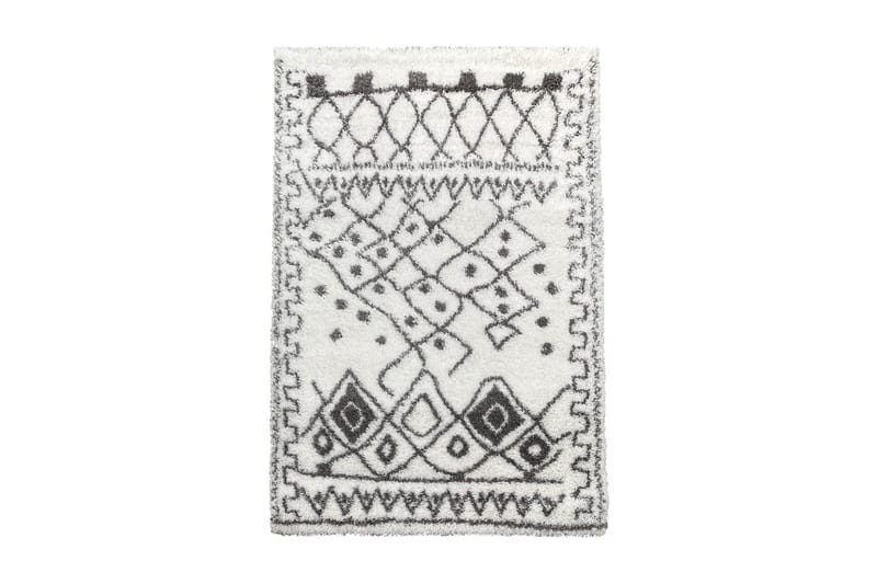 Irubhi Matta 120x180 cm - Vit/Grå - Textil & mattor - Mattor - Modern matta - Friezematta