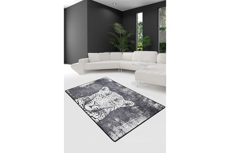 Kambuku Matta 140x190 cm - Svart/Sammet - Textil & mattor - Mattor - Modern matta - Friezematta